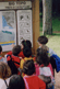 I ragazzi che partecipano ad una escursione nella pineta di Castel Fusano